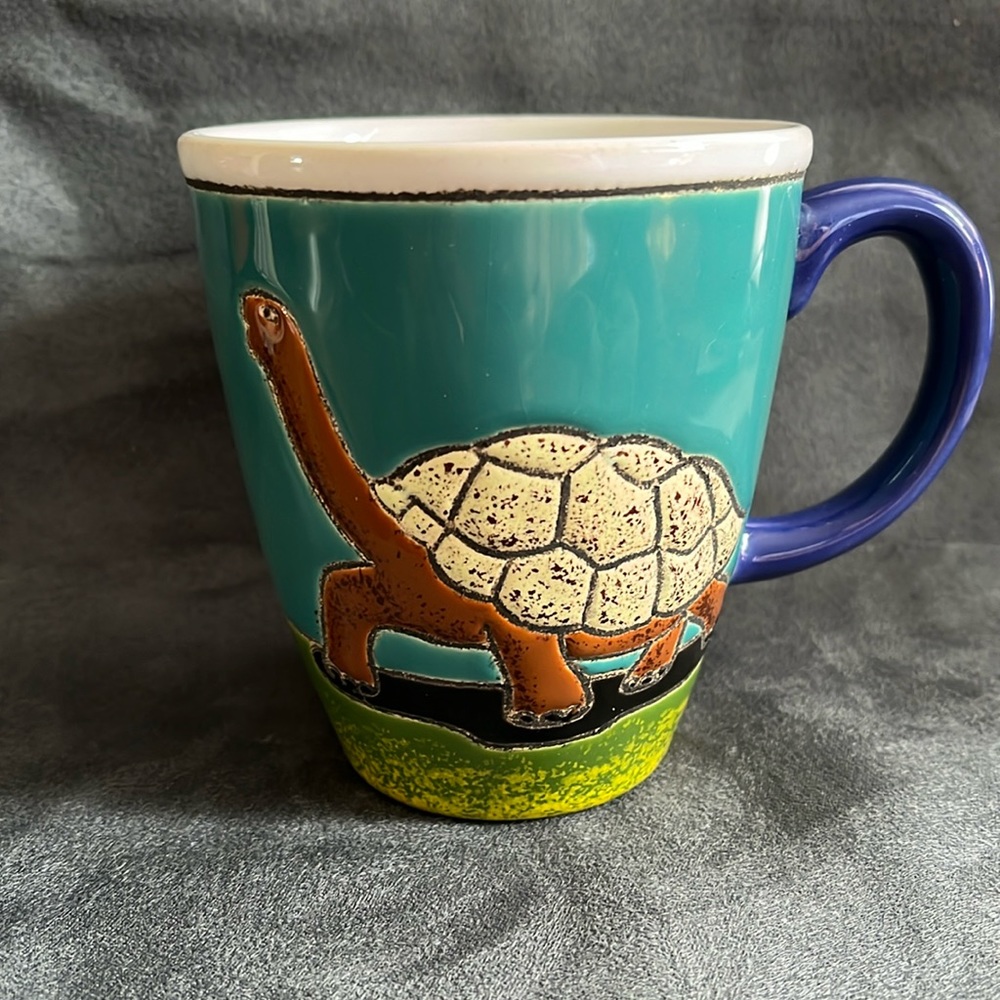 National Geographic Endeavour II Tortoise coffee mug rare. Vintage hard to find.